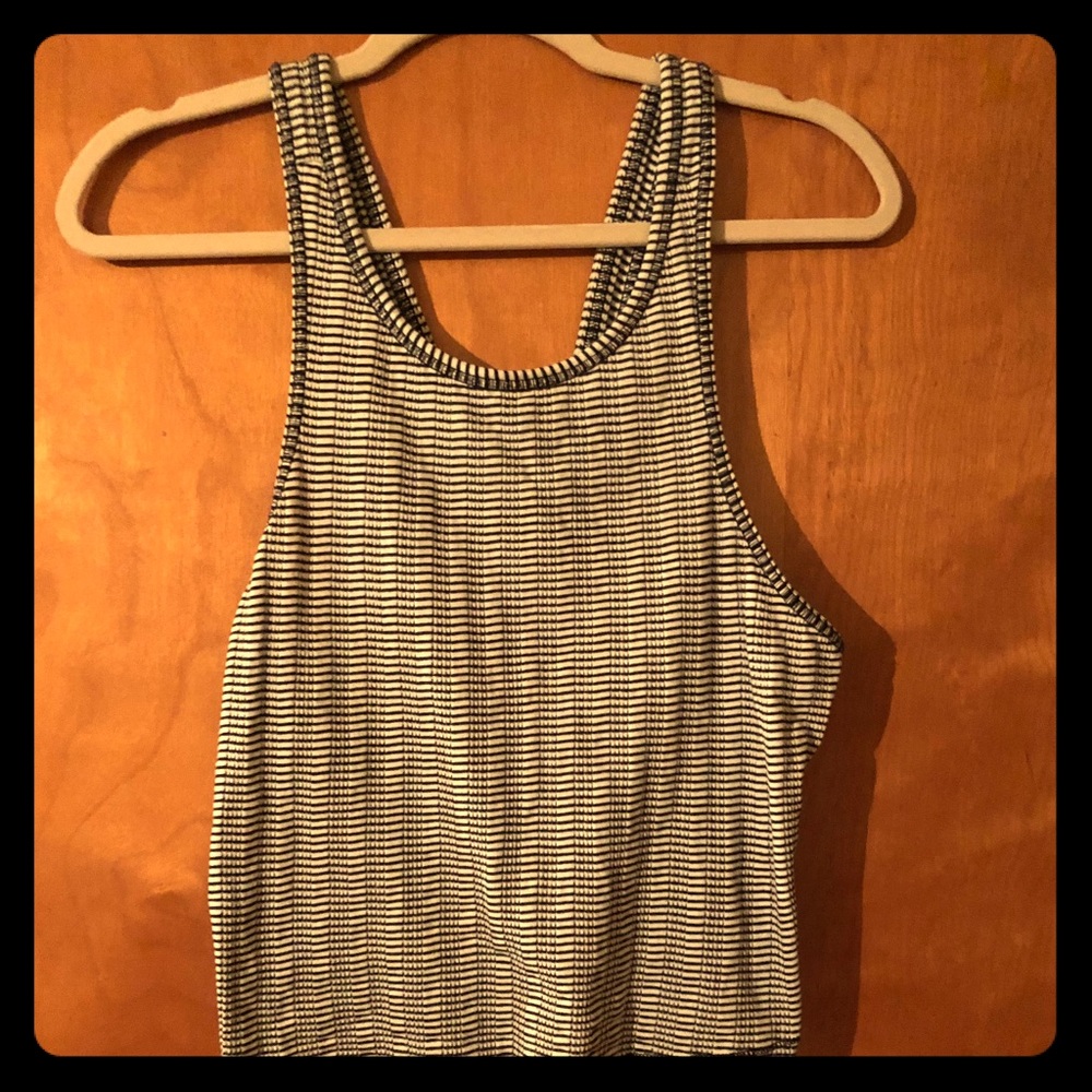 Striped sleeveless top